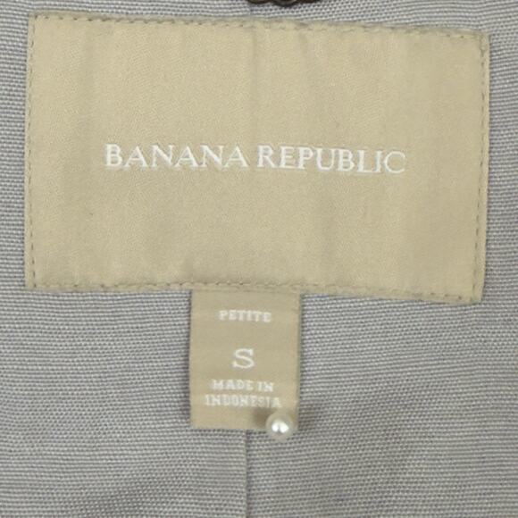 Banana Republic Petite S Olive Green Llano Anorak Hooded Utility Jacket - Picture 2 of 10